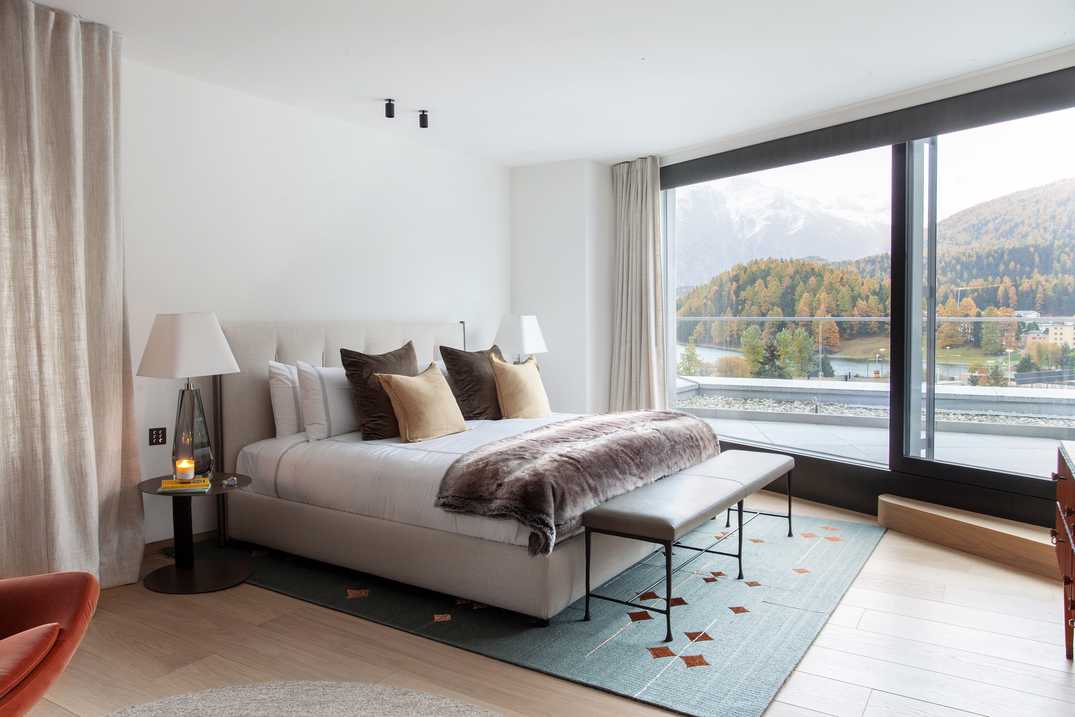 St. Moritz Penthouse interior design by Valérie Pasquiou